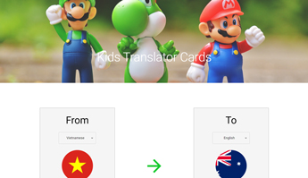 Kids Translator Cards