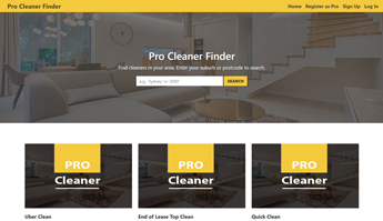 Pro Cleaner Finder